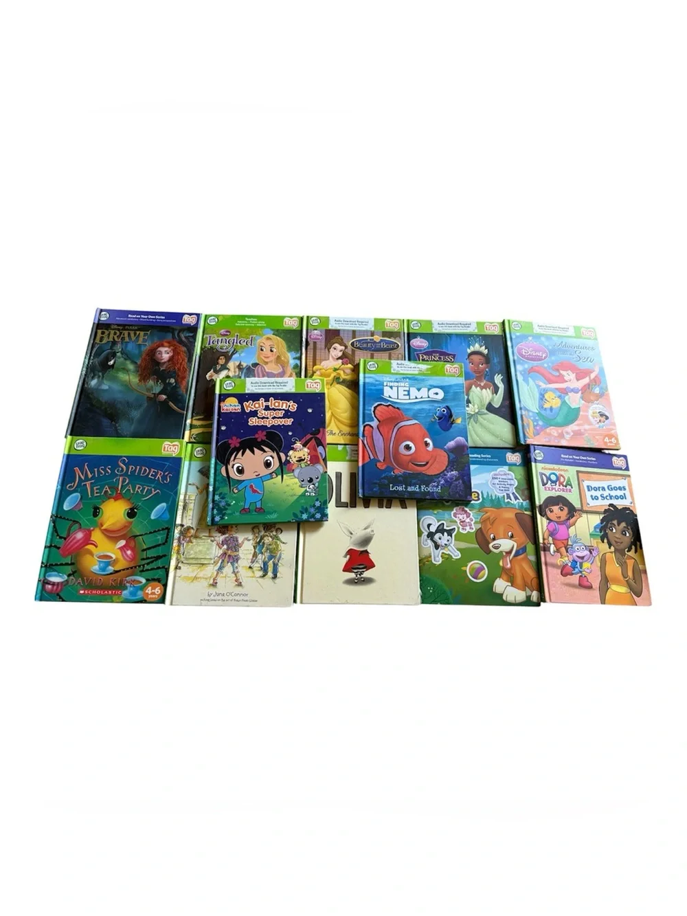 Lot of 12 Leap Frog Tag Interactive Books Early Learning Reading Disney Princess